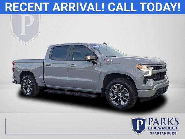 Slate Gray Metallic 2025 Chevrolet Silverado 1500 RST Crew Cab 4WD Pickup Truck Four-Wheel Drive Automatic