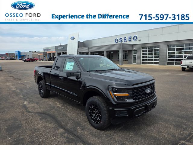 Agate Black Metallic 2026 Ford F-150 STX SuperCab LB 4WD Pickup Truck Four-Wheel Drive Automatic