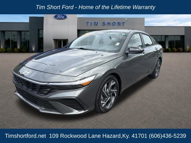 Amazon Gray 2025 Hyundai Elantra Sedan Front-Wheel Drive Continuously Variable Transmission