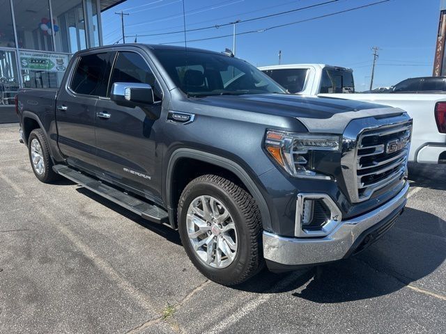 Pacific Blue Metallic 2019 GMC Sierra 1500 SLT Crew Cab 4WD Pickup Truck Four-Wheel Drive 8-Speed Automatic