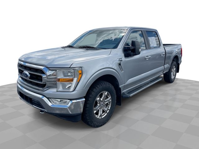 Gray 2021 Ford F-150 XLT SuperCrew 4WD Pickup Truck Four-Wheel Drive Automatic