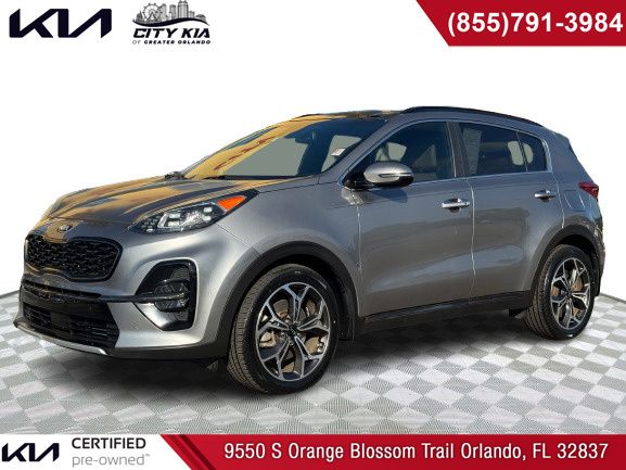 Steel Gray 2020 Kia Sportage SX Turbo FWD SUV / Crossover Front-Wheel Drive 6-Speed Automatic Overdrive