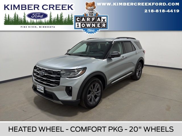 Iconic Silver Metallic 2025 Ford Explorer Active AWD SUV / Crossover All-Wheel Drive Automatic