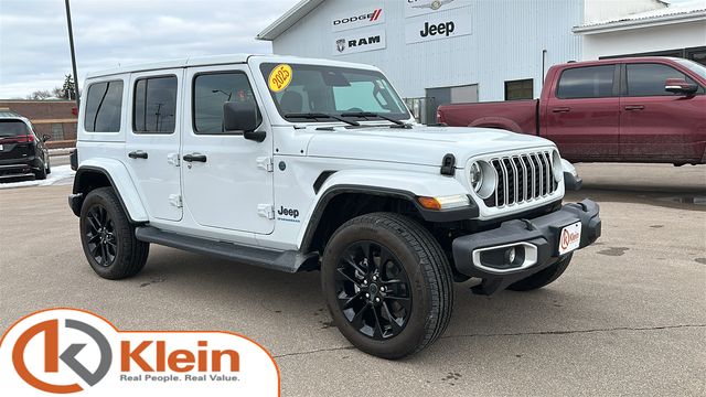 Bright White Clearcoat 2025 Jeep Wrangler 4xe SUV / Crossover Four-Wheel Drive 8-Speed Automatic