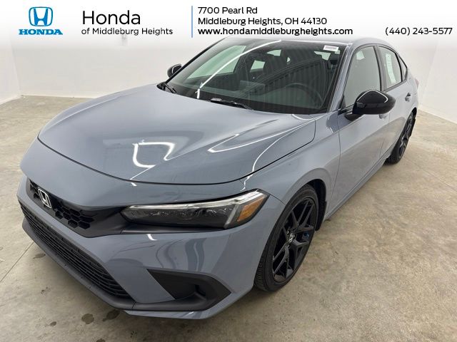Sonic Gray Pearl 2024 Honda Civic Hatchback Hatchback Front-Wheel Drive Continuously Variable Transmission