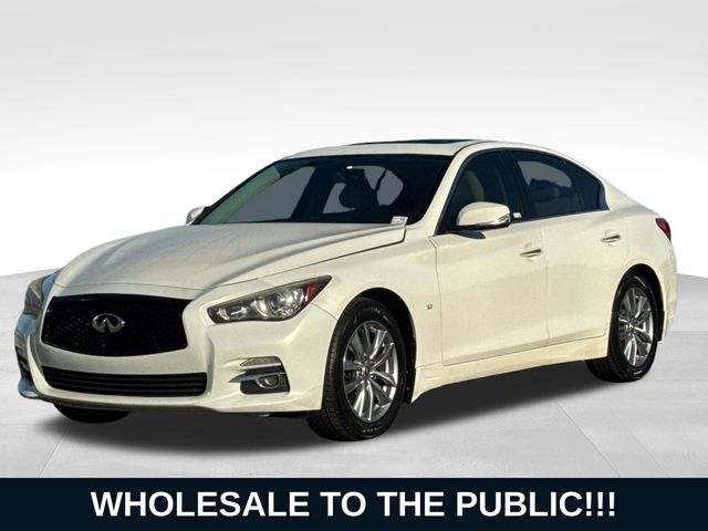 Moonlight White 2014 INFINITI Q50 Sedan All-Wheel Drive 7-Speed Automatic
