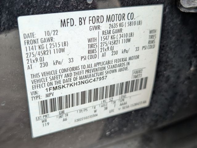 2022 Ford Explorer ST-Line Black at Legacy Ford
