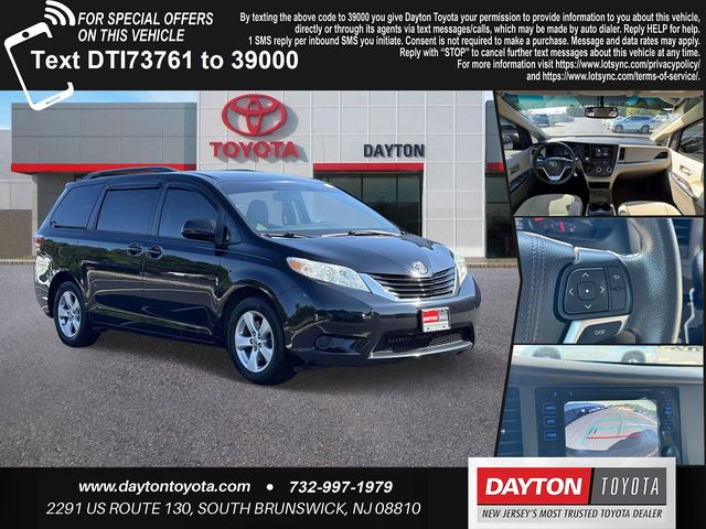 Attitude Black 2015 Toyota Sienna Minivan Front-Wheel Drive 6-Speed Automatic Overdrive
