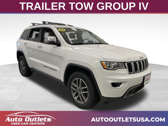Bright White Clearcoat 2021 Jeep Grand Cherokee SUV / Crossover Four-Wheel Drive 8-Speed Automatic