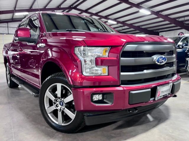 Ruby Red Metallic 2017 Ford F-150 Pickup Truck Four-Wheel Drive Automatic