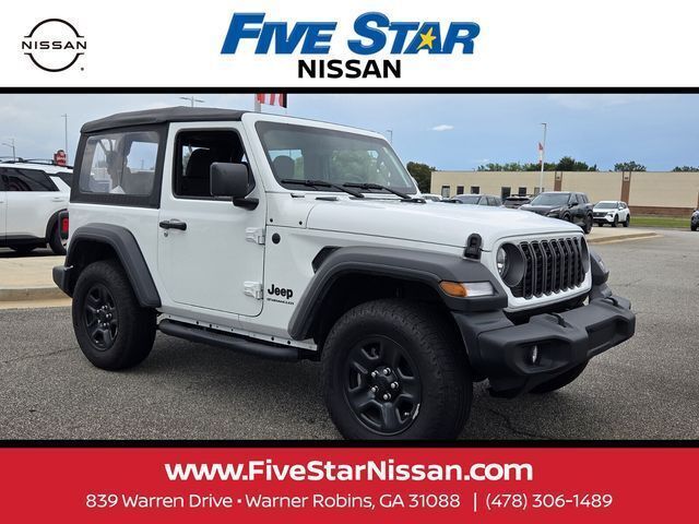 Bright White Clearcoat 2025 Jeep Wrangler SUV / Crossover Four-Wheel Drive 6-Speed Manual
