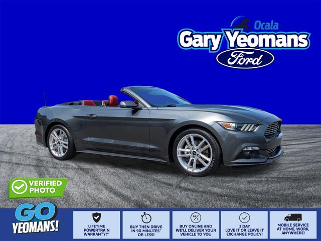 Gray (Magnetic Metallic) 2016 Ford Mustang Convertible Rear-Wheel Drive 6-Speed Automatic