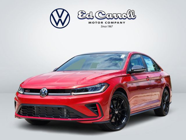 Red 2026 Volkswagen Jetta GLI Sedan Front-Wheel Drive 6-Speed Manual