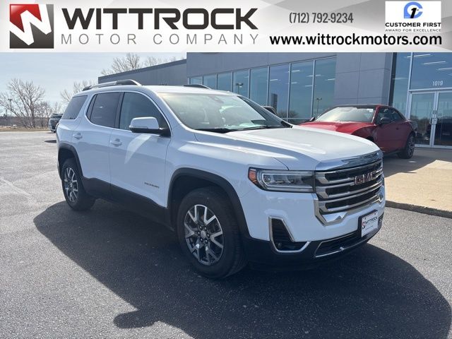 Summit White 2023 GMC Acadia SLT AWD SUV / Crossover Four-Wheel Drive 9-Speed Automatic