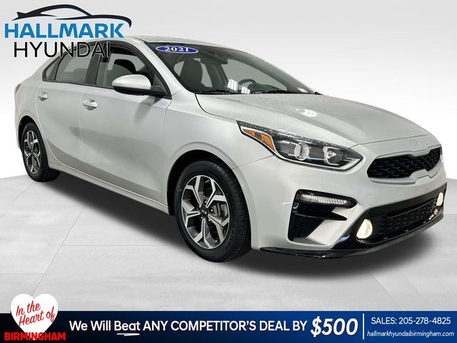 Silky Silver 2021 Kia Forte LXS FWD Sedan Front-Wheel Drive Continuously Variable Transmission