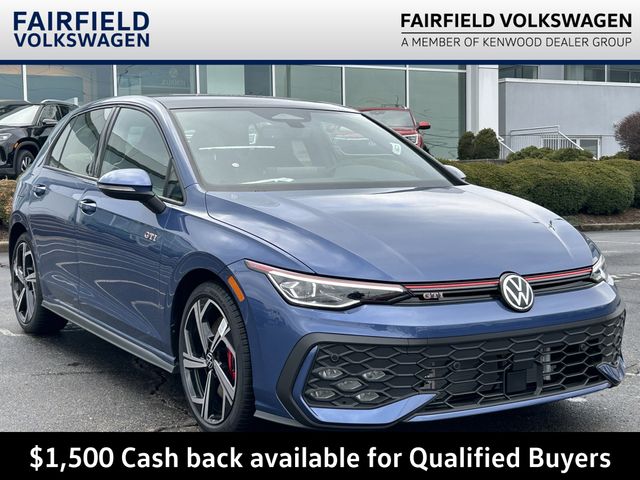 Blue Metallic 2026 Volkswagen Golf GTI Hatchback Front-Wheel Drive 7-Speed Dual Clutch
