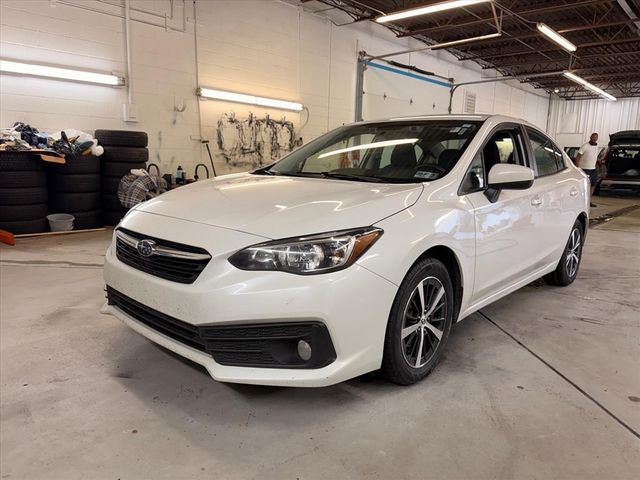 Crystal White Pearl 2022 Subaru Impreza Sedan All-Wheel Drive Continuously Variable Transmission