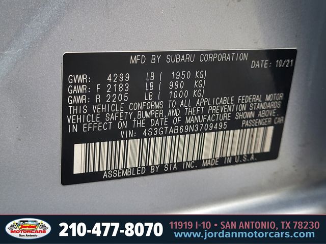 Used Car 2022 Subaru Impreza  Base For Sale Under $20,000 In San Antonio, Texas