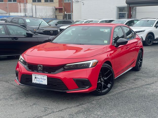 Rallye Red 2023 Honda Civic Hatchback Sport FWD Hatchback Front-Wheel Drive Continuously Variable Transmission