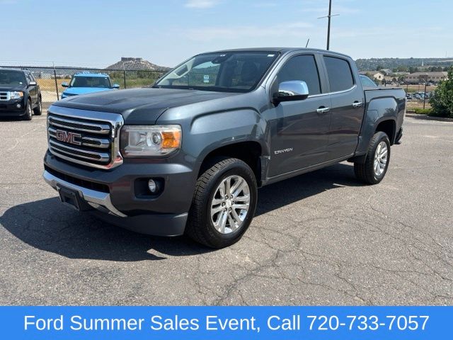 Cyber Gray Metallic 2015 GMC Canyon Pickup Truck Four-Wheel Drive 6-Speed Automatic