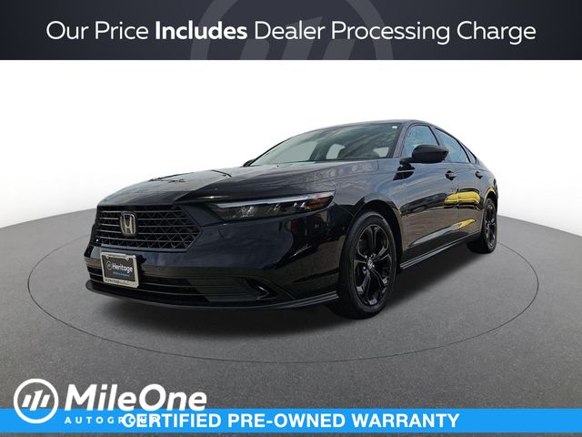 Crystal Black Pearl,Black 2025 Honda Accord Sedan Front-Wheel Drive Continuously Variable Transmission