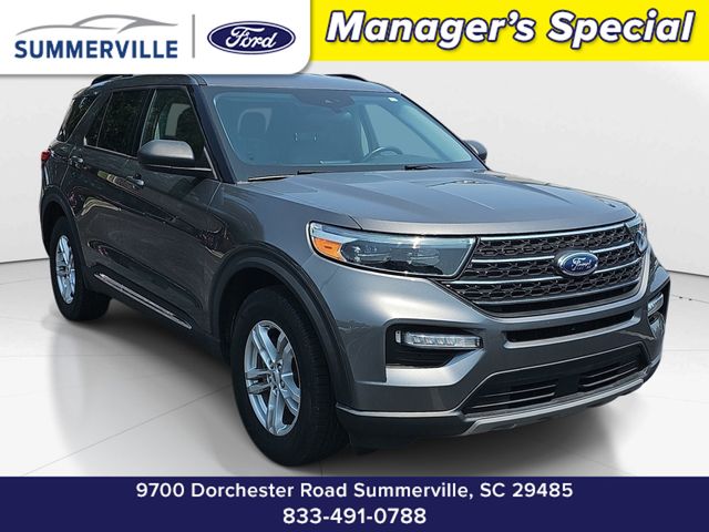 Gray Metallic 2023 Ford Explorer SUV / Crossover All-Wheel Drive Automatic