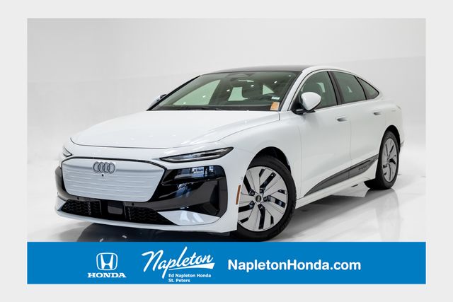 Glacier White 2025 Audi A6 e-tron Sportback Sedan All-Wheel Drive Automatic