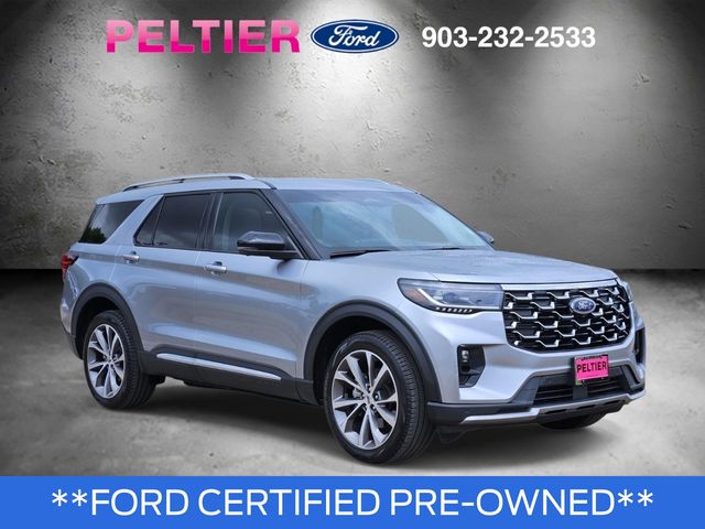 Silver Metallic 2025 Ford Explorer Platinum AWD SUV / Crossover All-Wheel Drive Automatic