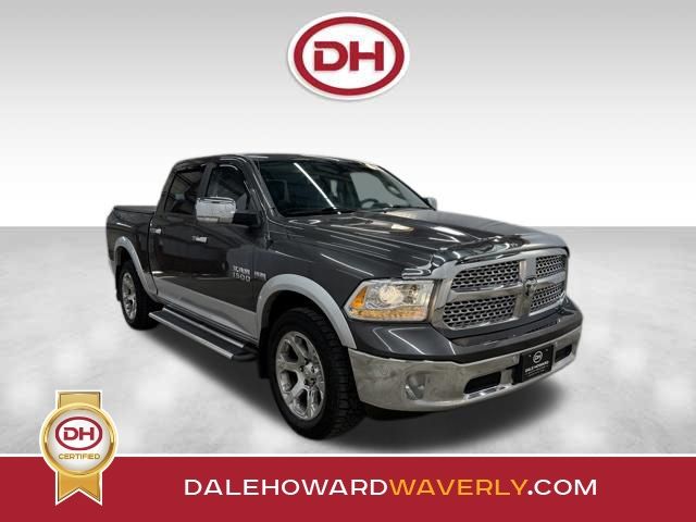 Gray (Granite Crystal Metallic Clearcoat) 2018 RAM 1500 Laramie Crew Cab 4WD Pickup Truck Four-Wheel Drive 8-Speed Automatic