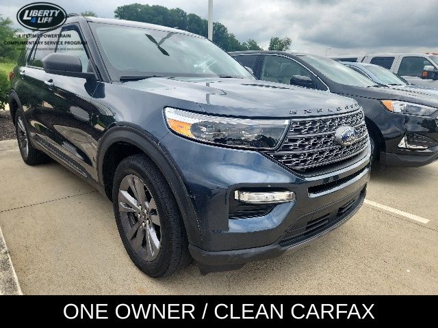 Blue Metallic 2023 Ford Explorer SUV / Crossover All-Wheel Drive Automatic