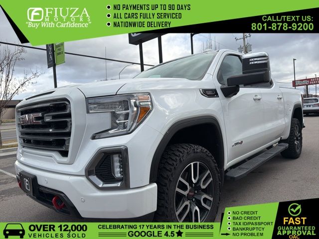 Summit White 2020 GMC Sierra 1500 AT4 Crew Cab 4WD Pickup Truck Four-Wheel Drive Automatic