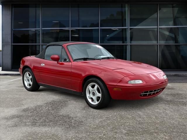 Red 1991 Mazda MX-5 Miata Convertible Rear-Wheel Drive 5-Speed Manual