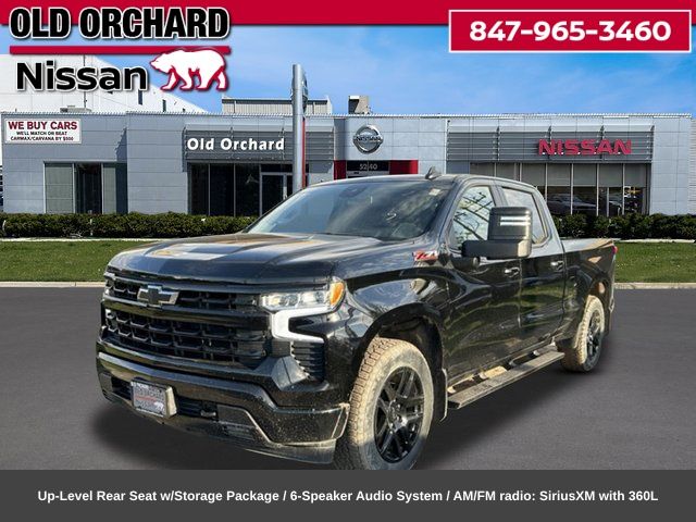 Black 2024 Chevrolet Silverado 1500 Pickup Truck Four-Wheel Drive Automatic