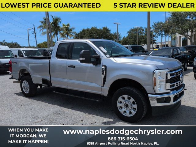 Silver Metallic 2024 Ford F-350 Super Duty Pickup Truck Four-Wheel Drive Automatic