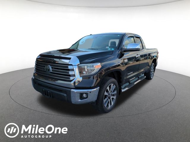 Midnight Black Metallic 2019 Toyota Tundra Limited Double Cab 5.7L 4WD Pickup Truck Four-Wheel Drive 6-Speed Automatic