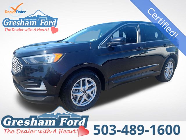 Black Metallic 2024 Ford Edge SUV / Crossover All-Wheel Drive 8-Speed Automatic