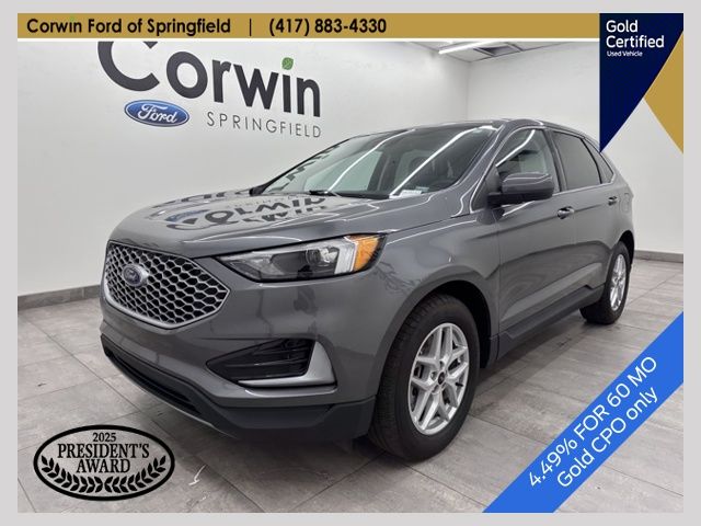 Gray Metallic 2024 Ford Edge SEL AWD SUV / Crossover All-Wheel Drive 8-Speed Automatic