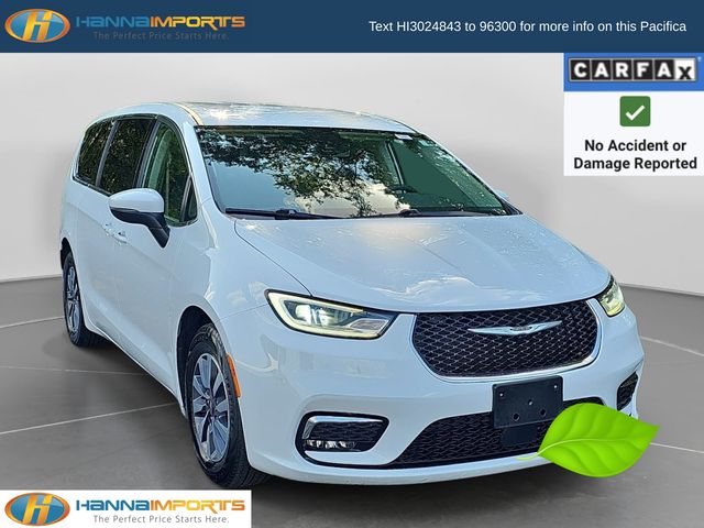Bright White Clearcoat 2023 Chrysler Pacifica Hybrid Minivan Front-Wheel Drive Continuously Variable Transmission