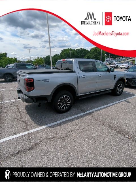 Iconic Silver Metallic 2024 Ford Ranger Pickup Truck Four-Wheel Drive Automatic