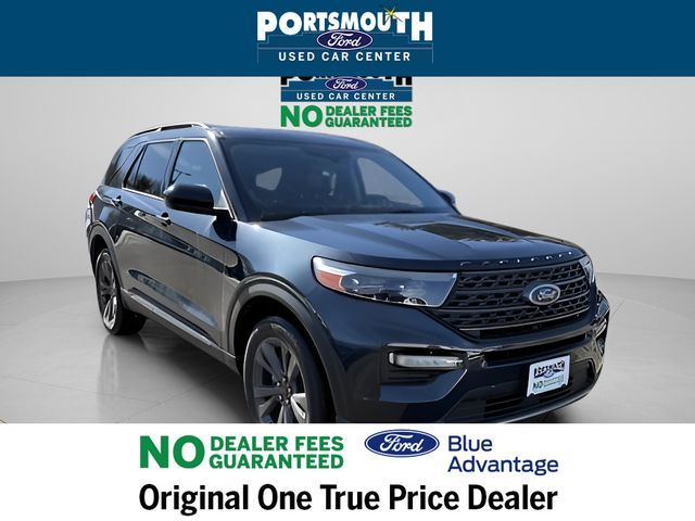 Stone Blue Metallic 2022 Ford Explorer XLT AWD SUV / Crossover All-Wheel Drive Automatic