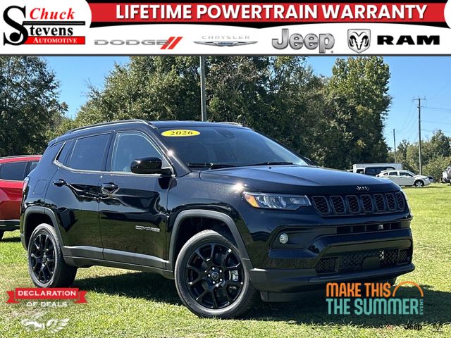 Diamond Black Crystal 2026 Jeep Compass Latitude 4WD SUV / Crossover Four-Wheel Drive 8-Speed Automatic