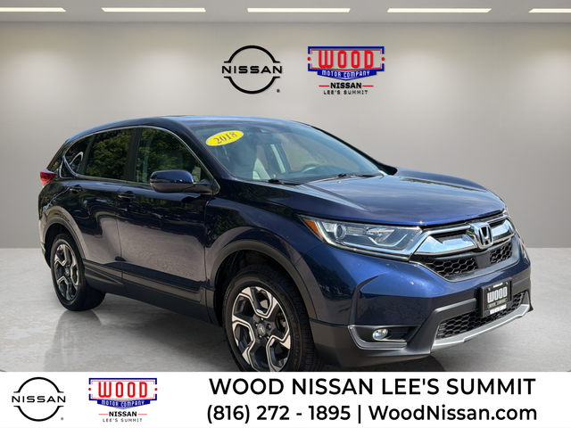 Black (Obsidian Blue Pearl) 2018 Honda CR-V SUV / Crossover All-Wheel Drive Continuously Variable Transmission