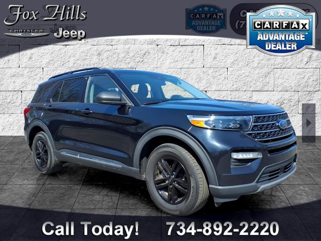 Black 2021 Ford Explorer XLT AWD SUV / Crossover All-Wheel Drive Automatic