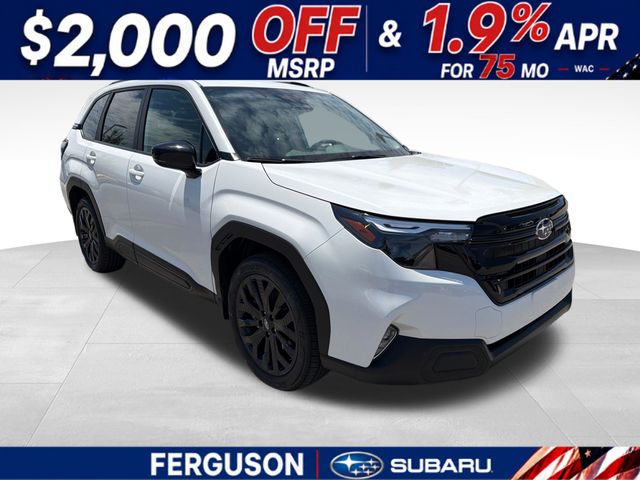 Crystal White Pearl 2026 Subaru Forester SUV / Crossover All-Wheel Drive Continuously Variable Transmission