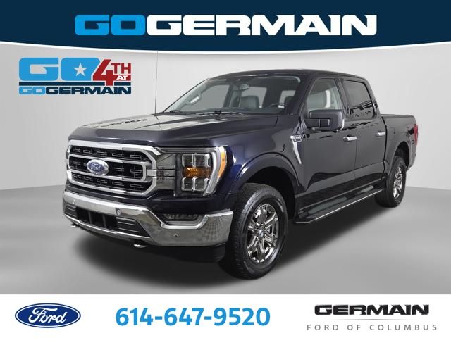 Blue Metallic 2021 Ford F-150 Pickup Truck Four-Wheel Drive Automatic