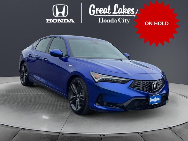 Apex Blue Pearl 2024 Acura Integra FWD with A-SPEC Package Sedan Front-Wheel Drive Continuously Variable Transmission