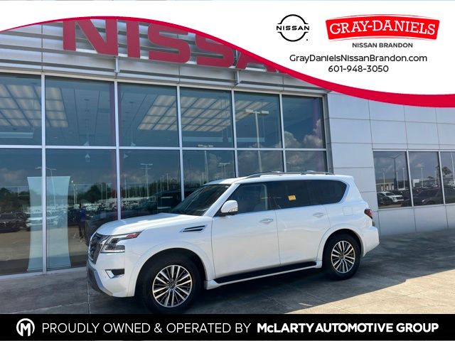 Aspen White Tricoat 2023 Nissan Armada SUV / Crossover 4X2 7-Speed Automatic