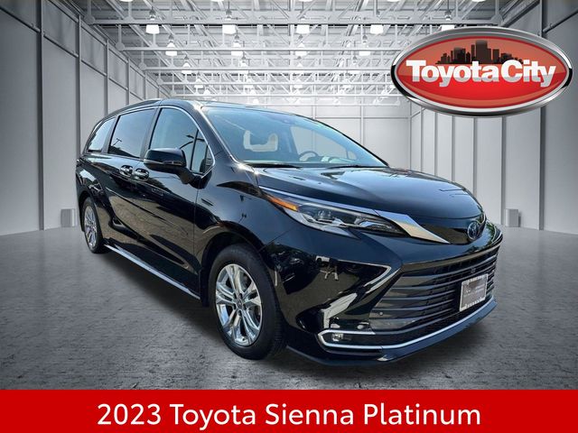 Midnight Black Metallic 2023 Toyota Sienna Minivan All-Wheel Drive Continuously Variable Transmission