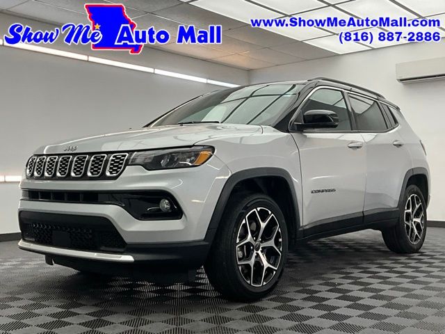 Silver Zynith Metallic Clearcoat 2025 Jeep Compass Limited 4WD SUV / Crossover Four-Wheel Drive 8-Speed Automatic