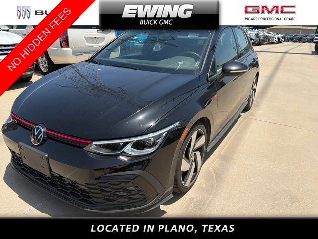 Deep Black Pearl 2024 Volkswagen Golf GTI Hatchback Front-Wheel Drive 7-Speed Dual Clutch